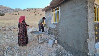 A new beginning with the opening of Asghar's new house: beautifying the house by plastering the wall