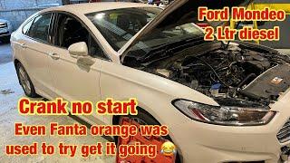 Ford Mondeo, turning over but won’t start