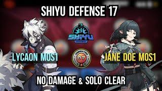 Shiyu Defense 1.1 |  Lycaon & Jane Doe Solo S-Rank Clear | Zenless Zone Zero