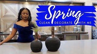 SPRING DECORATE WITH ME | LIVING ROOM HOME DECOR| LIVING LUXURIOUSLY FOR LESS