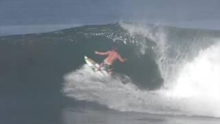 Alan jr cleland surfing in Mexico