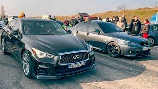 Дизельная BMW 535d st3 Поставит их на место!! Заруба с Infiniti q60 st2 и BMW 340 st2