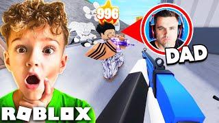 1v1 VS MY DAD IN ROBLOX RIVALS FOR $10,000 ROBUX (NEW ROBLOX SHOOTER GAME)