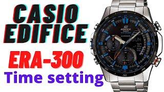 How to set the time on Casio Edifice ERA-300 tutorial #watchservicebd