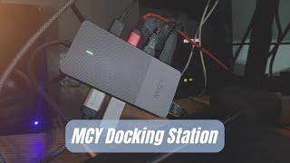 MCY Docking Station | MCY 12 in 1 Triple Display Laptop USB C Docking Station Dual Monitor