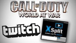 How to live stream Call of Duty World at War on a PC using XSplit.