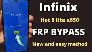 Infinix Hot 8 Lite X650 FRP bypass|Google Account Bypass|Without pc|new method