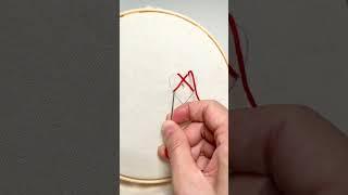 Heart embroidery stitch Learn to Sew by Hand To Repair Holes on Clothes  #embroidery #sewing #hacks