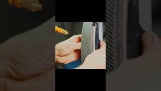 Knife making Felt adapter for finishing.