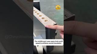 The combination of aluminium alloy and wood is a soundproof door.#door #doors    
