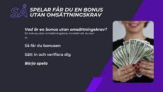 Bonus utan omsättningskrav - Ta ut riktiga pengar direkt