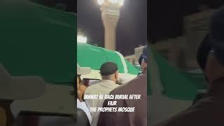 Subhanallah, dead bodies coming out to be buried in Al Baqi after Fajr at Masjid An Nabawi