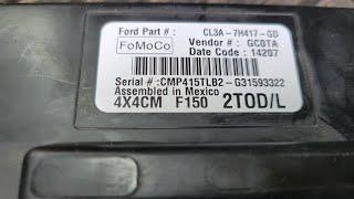 2014 Ford F-150 TCCM 4x4 Control Module Location and Removal