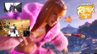 Kai Cenat reacts to Fortnite Chapter 2 Remix Trailer! (ICE SPICE, SNOOP, JUICE WRLD)