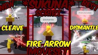 *NEW OP*️Roblox Tsb script |Sukuna moveset Cleave, dismantle | Red Fire color | custom SFX & VFX