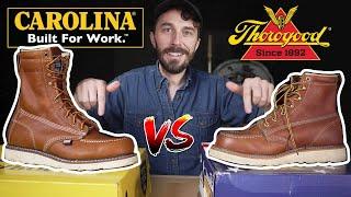 Best Work Boot Under $200 - Carolina vs Thorogood - (CUT IN HALF)