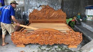 High-end Wooden Furniture Manufacturing Process || Extremely Large Woodworking Skill of Carpenter