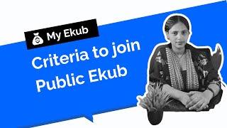 Criteria to join My Ekub