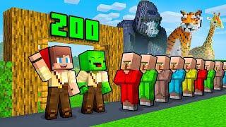 JJ and Mikey Opened GIANT ZOO in Minecraft - Maizen