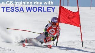 Tessa Worley Giant Slalom Sequence Alpine Skiing Training Ski Alpin Racing Technique Coach's Corner