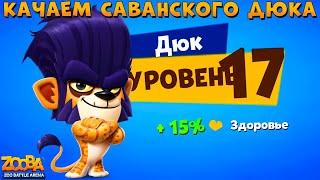 КАЧАЕМ ЛЬВА ДЮКА НА 17 УРОВЕНЬ В ИГРЕ ZOOBA