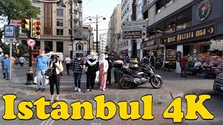 Walk around Istanbul. [4K] Taksim Istiklal Galata Bridge Sultanahmet Beyazit.