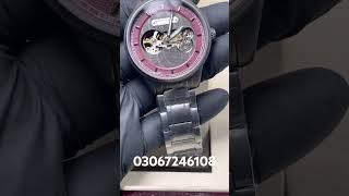 Kenneth Cole Original Automatic Skeleton Open Heart Stainless Steel Chain Price 12500 03067246108