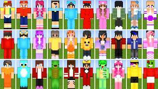 Omz and Roxy x Cash and Nico x Milo and Chip x Mongo x Sunny x Aphmau x Jeffy Johnny Minecraft