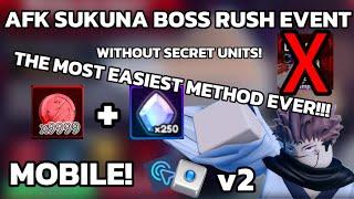 The SECRET to AFK Farming Curse Tokens in Sukuna Boss Rush Event (Anime Vanguard Mobile)