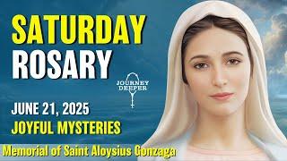 Saturday Rosary ️ Joyful Mysteries Rosary ️ June 21, 2025 VIRTUAL ROSARY