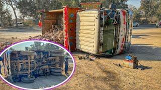 How Caterpillar Rescue, When Dumper Overturned On The Middle Of The Road | Full Restoration & Rescue