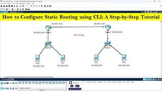 How to configure static routing using CLI | Static Routing configuration step by step