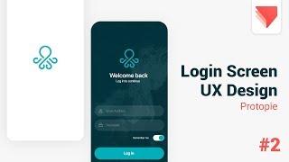 Login Screen UX Design with ProtoPie | Part 2