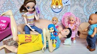 DOLL WITHOUT A HAND, AND DAD WITHOUT A LEG Katya and Max funny family funny dolls TV series