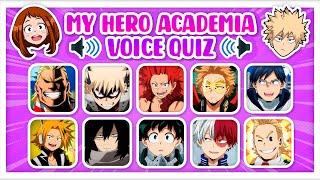 MY HERO ACADEMIA VOICE QUIZ ️ Guess the character | Boku no hero academia/My hero academia Quiz!