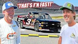 Dale Jr. Drives the Dale Truck! (blew his mind)
