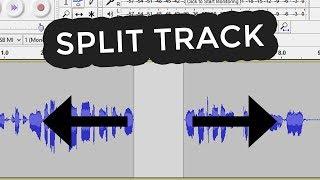 How to split audio in audacity