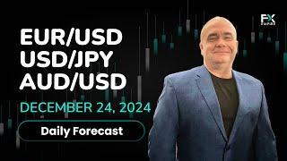 EUR/USD, USD/JPY, AUD/USD Price Forecast Today: Euro, Yen, Dollar Technical Analysis (December 24)