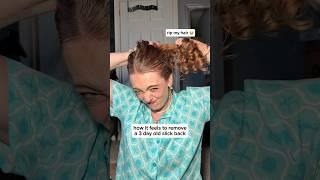 Suprised I’m not actually bald now ‍ #curlyhair