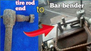 diy ll how to make old tire rod end to bar bender tool