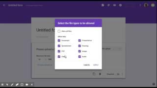 File upload in Google Forms