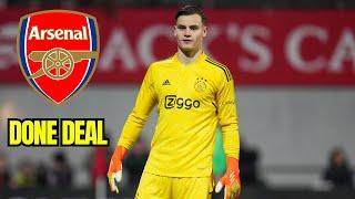 ARSENAL AGREE TO SIGN YOUNG AJAX GOALKEEPER