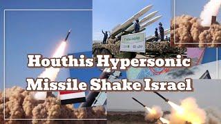 ️ Houthis Hypersonic Missiles Direct Hit Central Tel Aviv Israel | USA Bomb Sana’a Yemen | Iran