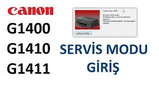 Canon G1400 G1410 G1411 Servis Modu Girişi. Canon pixma servis moda nasıl girilir?