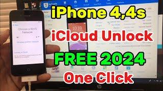 iPhone 4 iPhone 4s iCloud bypass One Click Free Tool 2024 New Method No Need Jailbreak