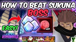 HOW TO *EASILY* BEAT THE NEW SUKUNA BOSS | Anime Vanguards Tutorial