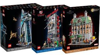 All LEGO Marvel big building sets 2021 - 2023  Compilation/Collection Speed Build