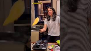 Smriti Mandhana's impressive cooking skills  #ytshorts