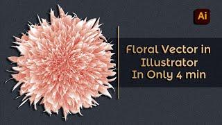 How To design Floral Vector in Illustrator 2024