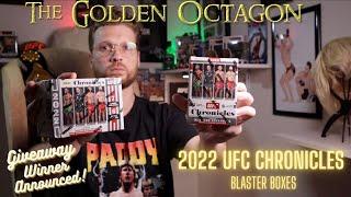 Giveaway Winner & New Giveaway | 2022 UFC Chronicles Blaster Box | 4 Blaster Box Rip | TGO